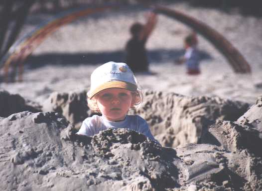 Annika on the beach